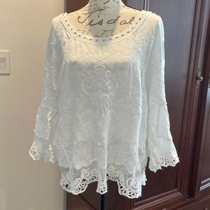 White Embroidered Shirt